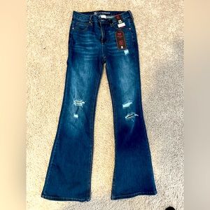 NoBo distressed flare Jeans